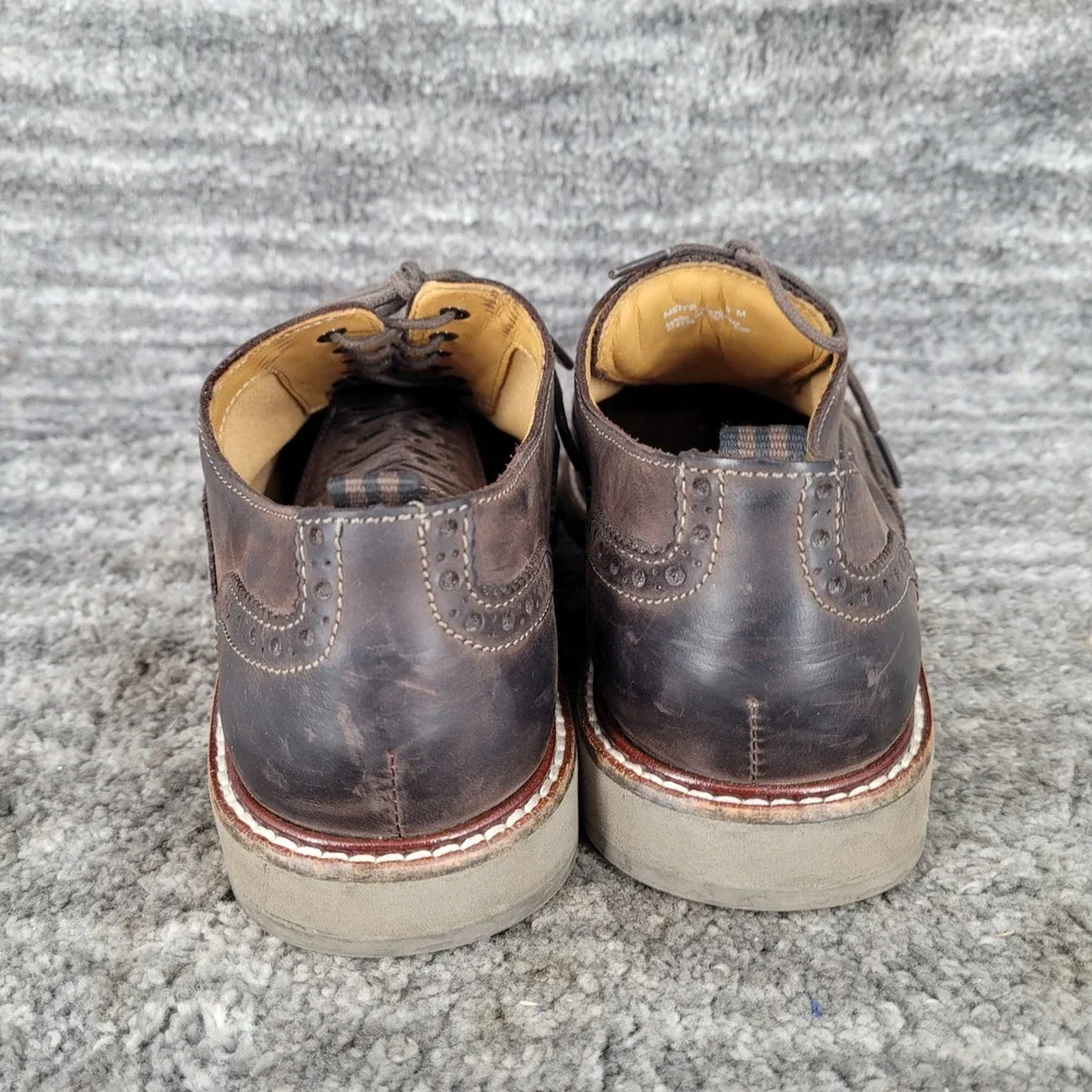 Cole Haan Grand oS Mens Brown Leather Wingtip Oxford Dress Shoes‎ Size 9